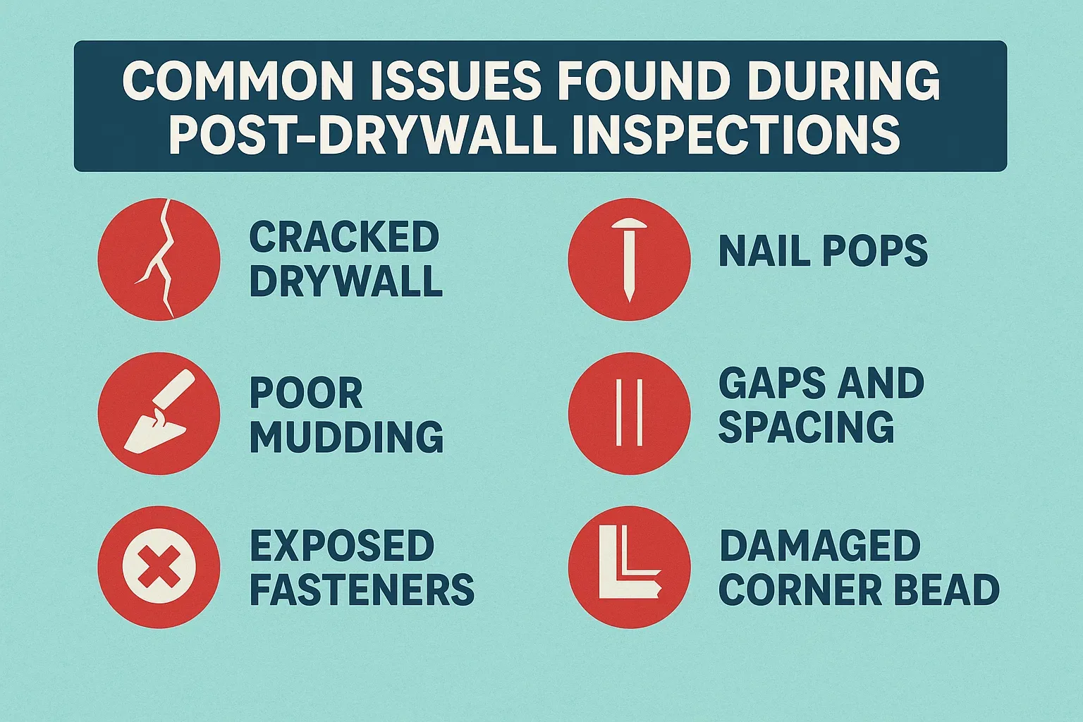 Common Issues Found During Post-Drywall Inspections
