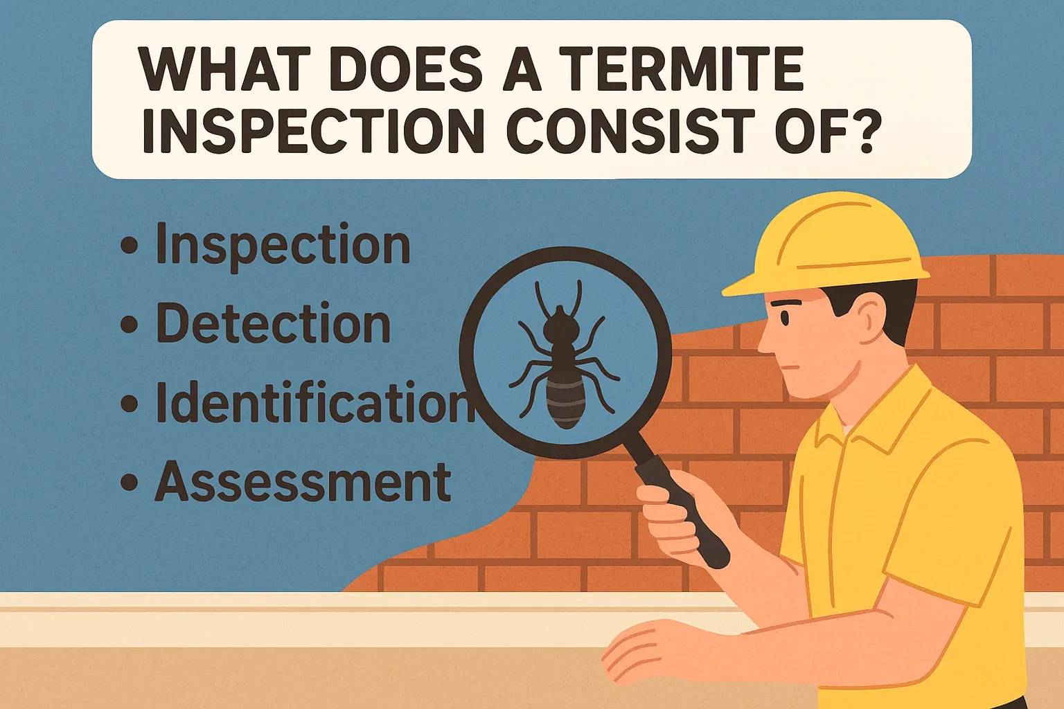 termite inspection consists of
